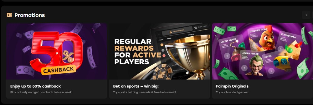 Fairspin casino HP LU