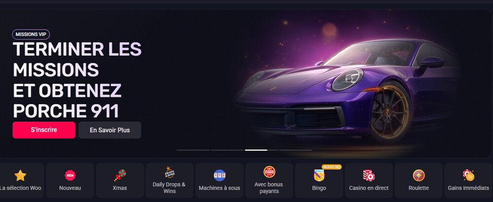 Haaptsäit vum Woo Casino