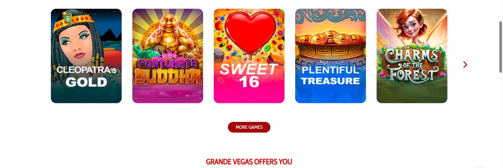 Grande Vegas casino HP LU
